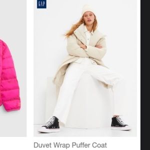 COPY - Gap Duvet Puffer Coat in Ivory